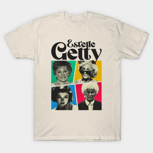 Estelle Getty comics Black T-Shirt by sepatubau77